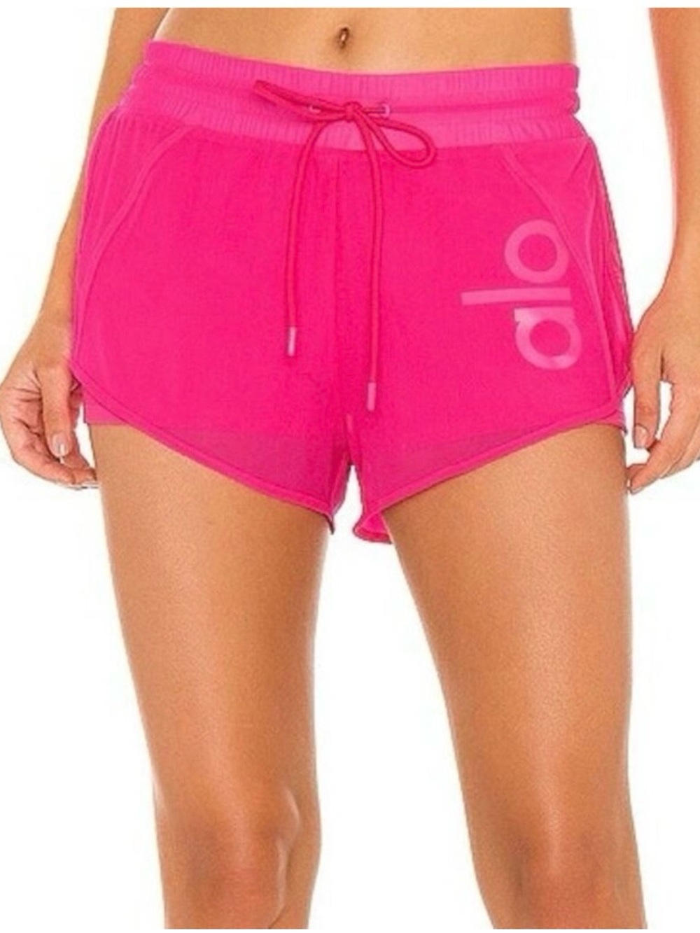 Alo Mesh Pink Shorts